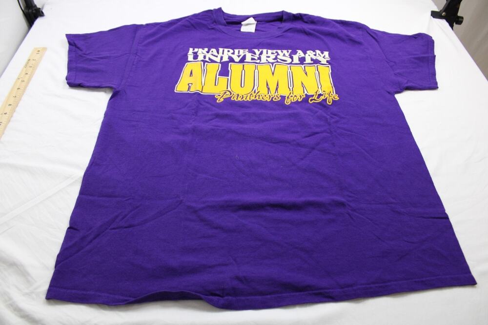 Gildan Men's XL Prairie View A&M University Alumni Panthers HBCU T-Shirt Purple